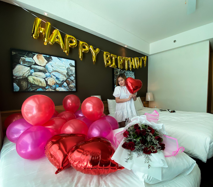 Staycation in Escala Tagaytay with birthday setup