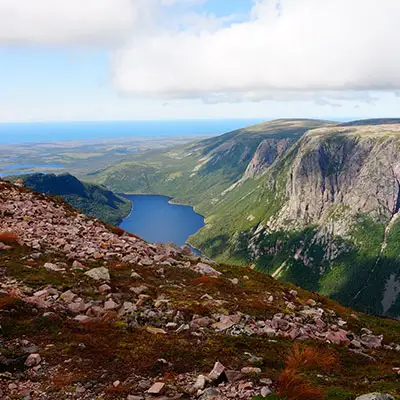 Lookout point in Newfoundland, Canada.