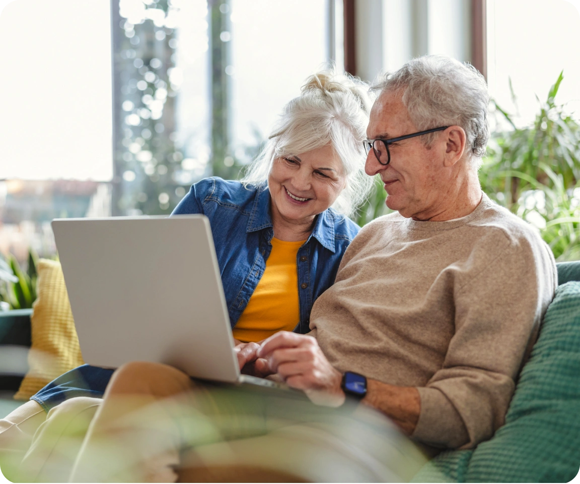 senior couple looking for cheap broadband