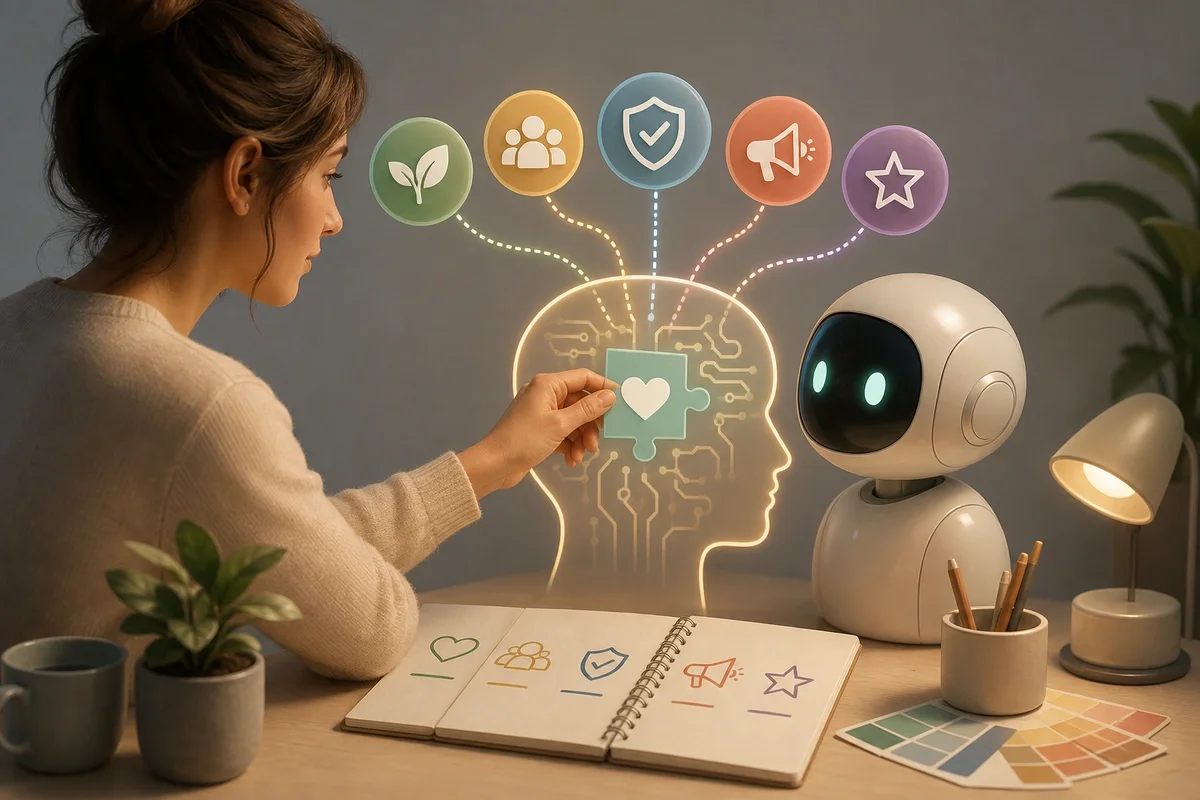 How to Teach AI Your Brand Values and Voice