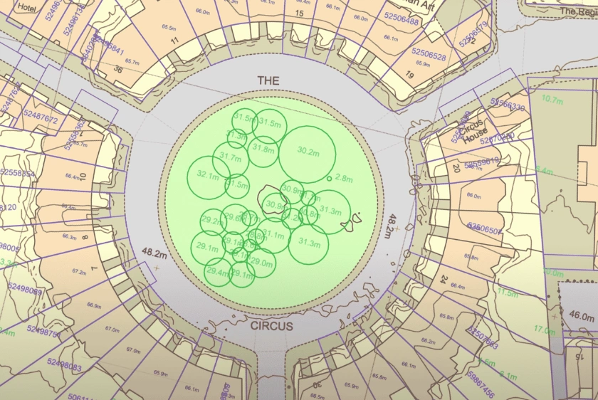 MasterMap showing various layer options