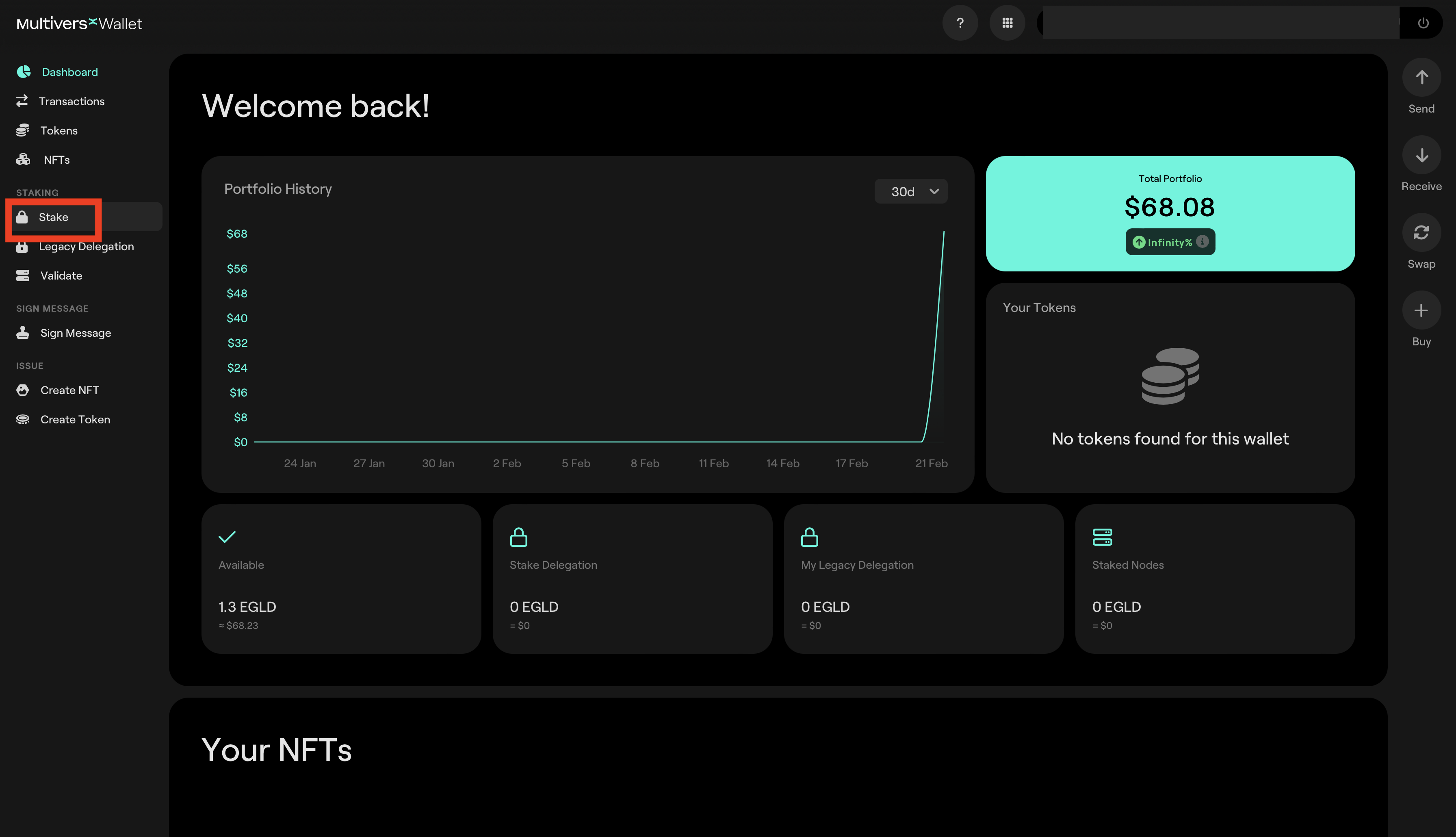 How to stake EGLD via MultiversX  Wallet Everstake Blog