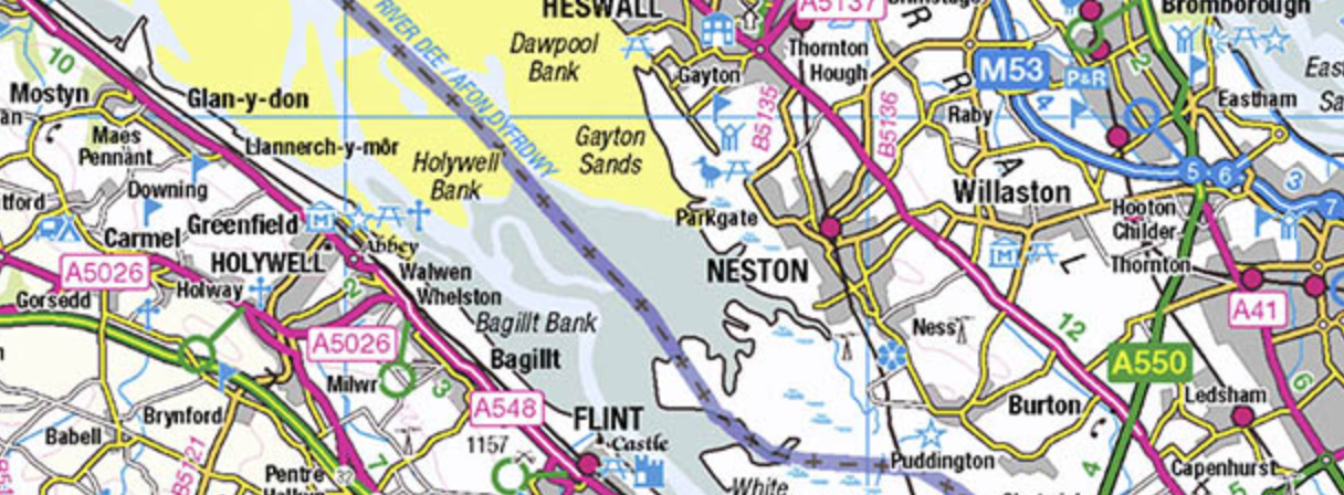 1:250 000 scale Raster OS Map sample