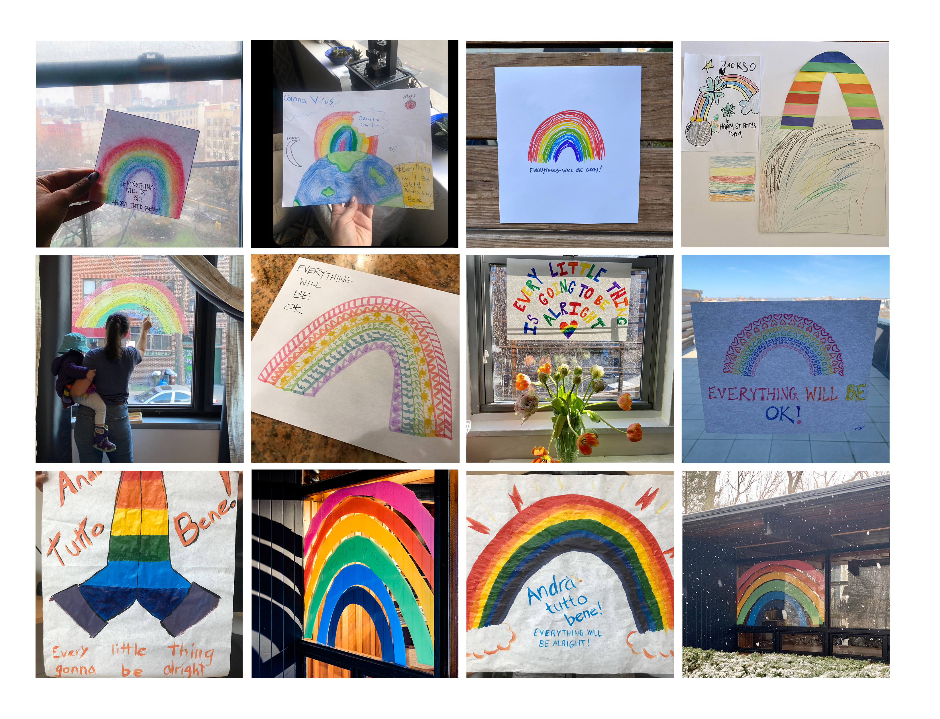 Pescara's rainbow of hope in coronavirus: 6-year-old designs new