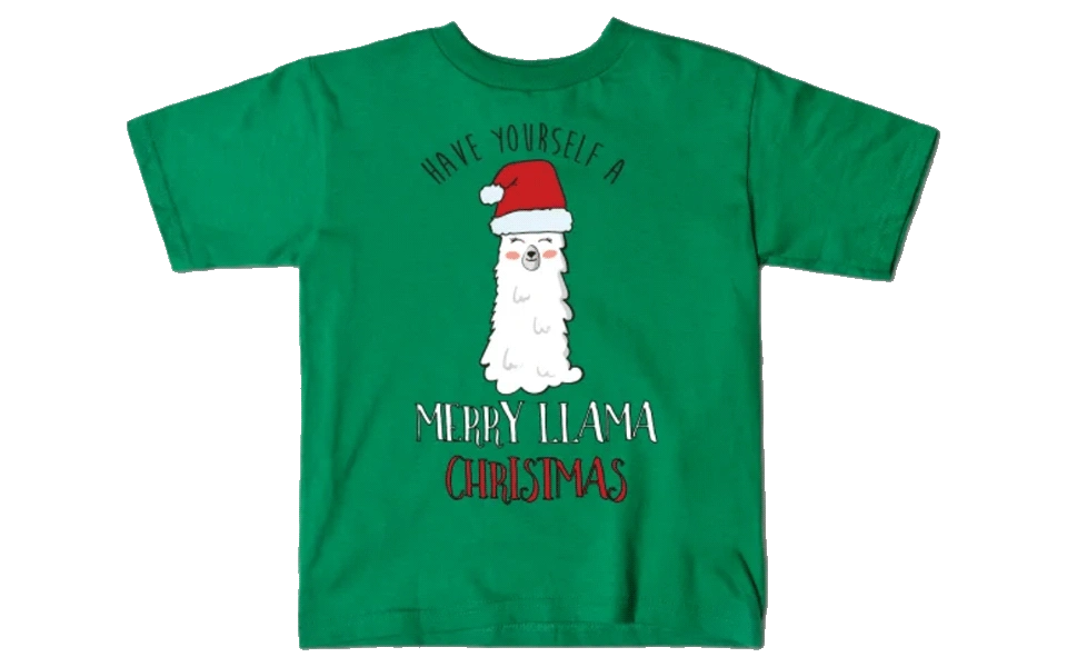 christmas-shirts-kids-merry-llama-chr...