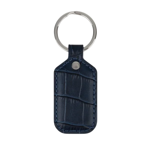 Payment Key fob in Blue Croc