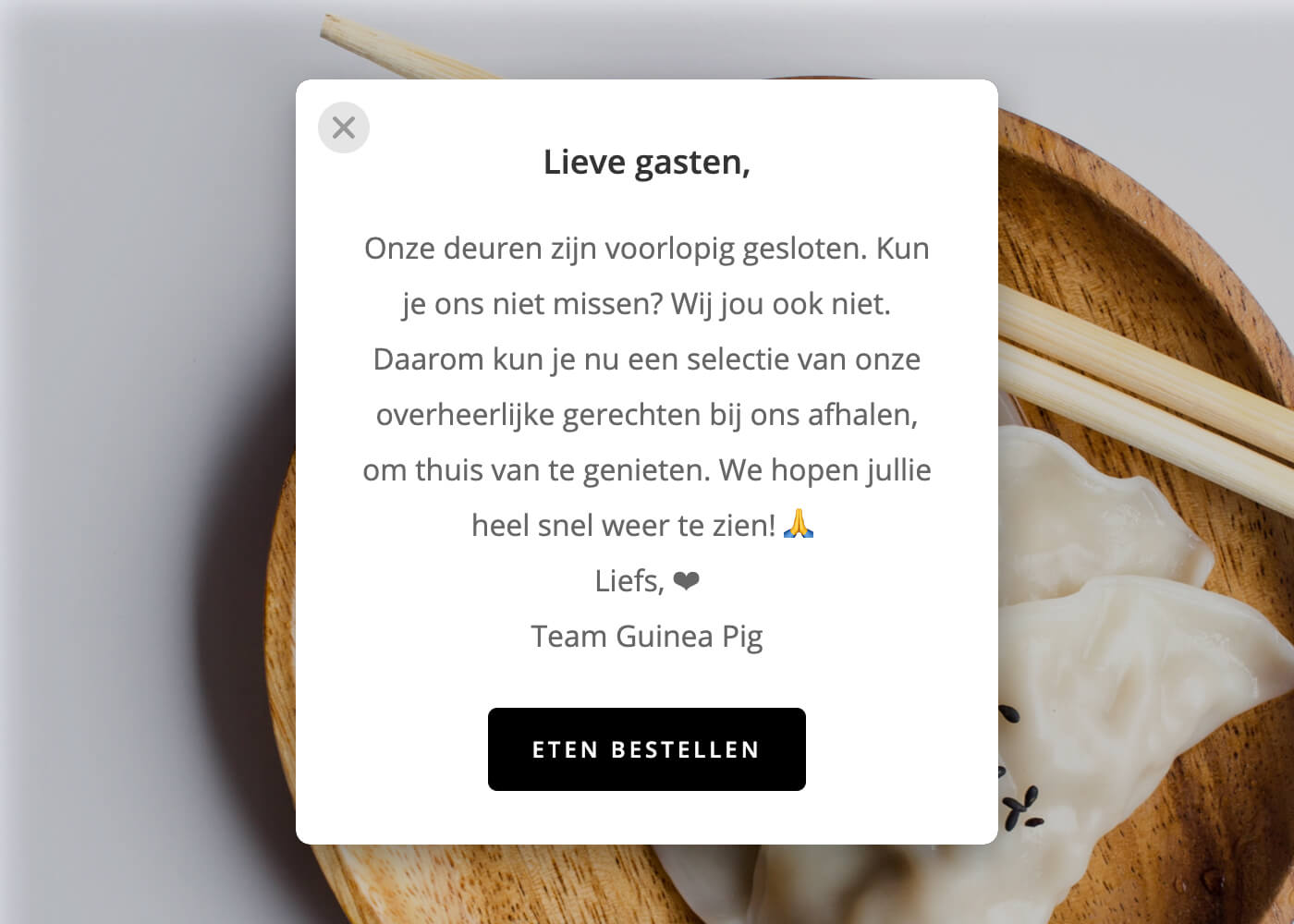 Sa Talar Du Om For Gasterna Att Du Erbjuder Takeaway Formitable