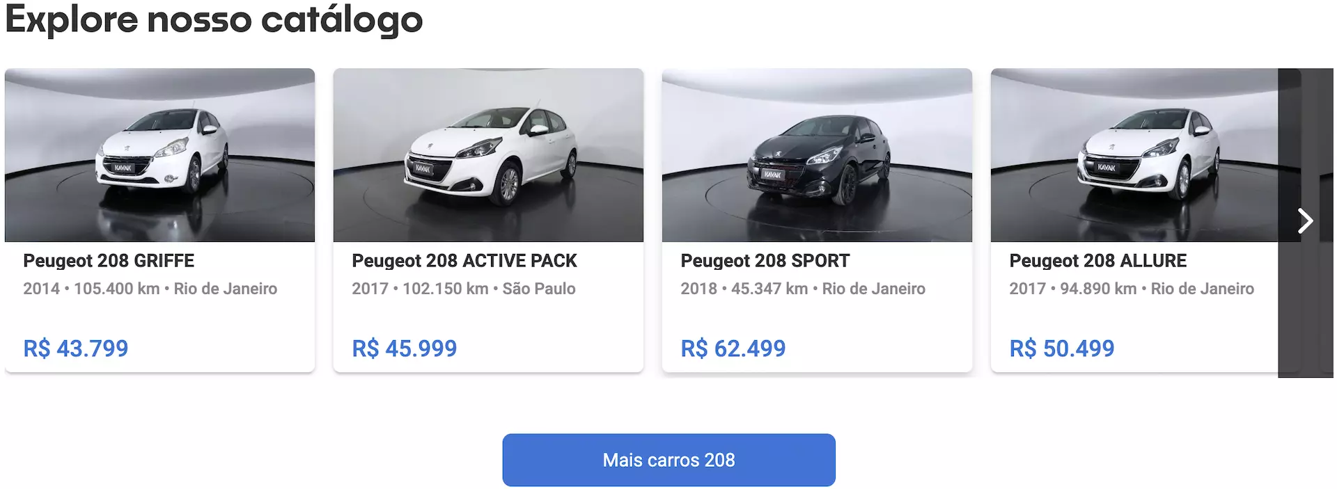 Peugeot 208 preço