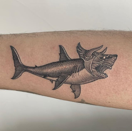 traditional shark tattoo