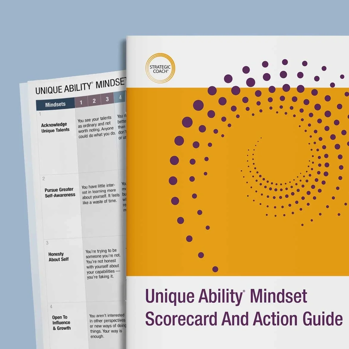 Cover image of Unique Ability Mindset Scorecard And Action Guide