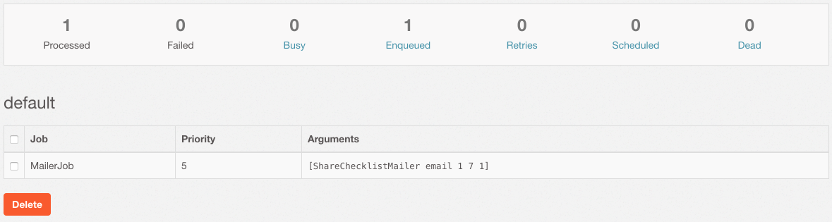 Faktory queued mailer job