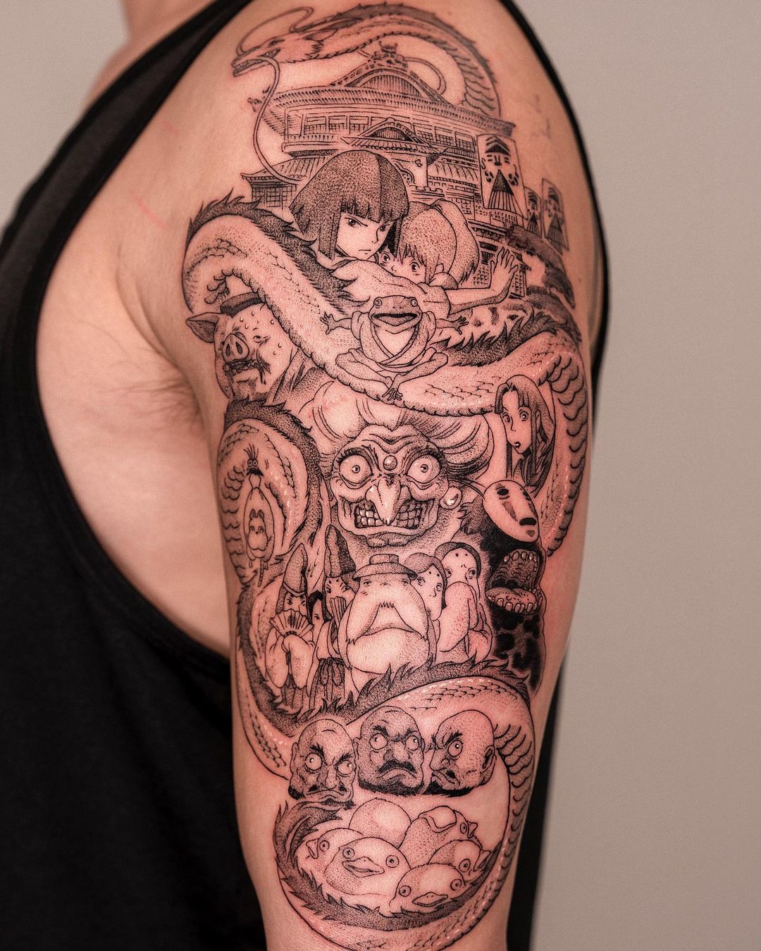 spirited away tattoo by oozy