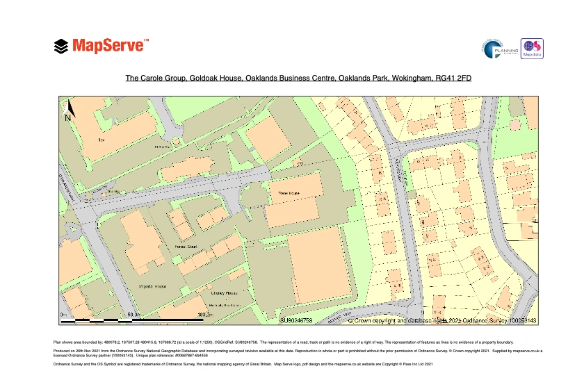 Site plan example provided by MapServe®