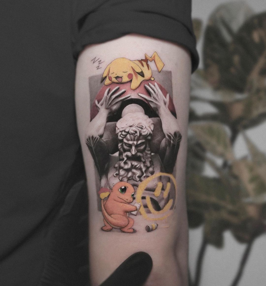 pokemon tattoo by kozo