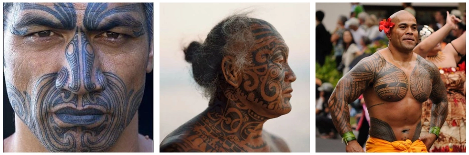 examples of maori style tattoos