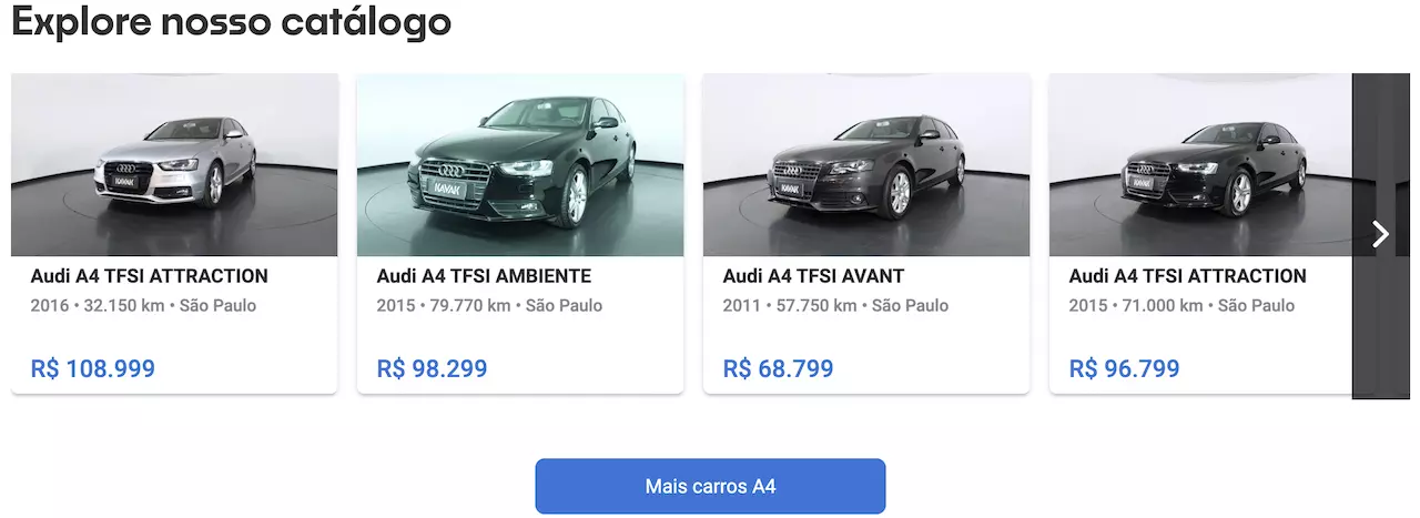 Audi A4 preço