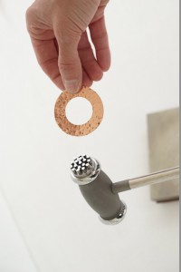 Texturing a washer blank