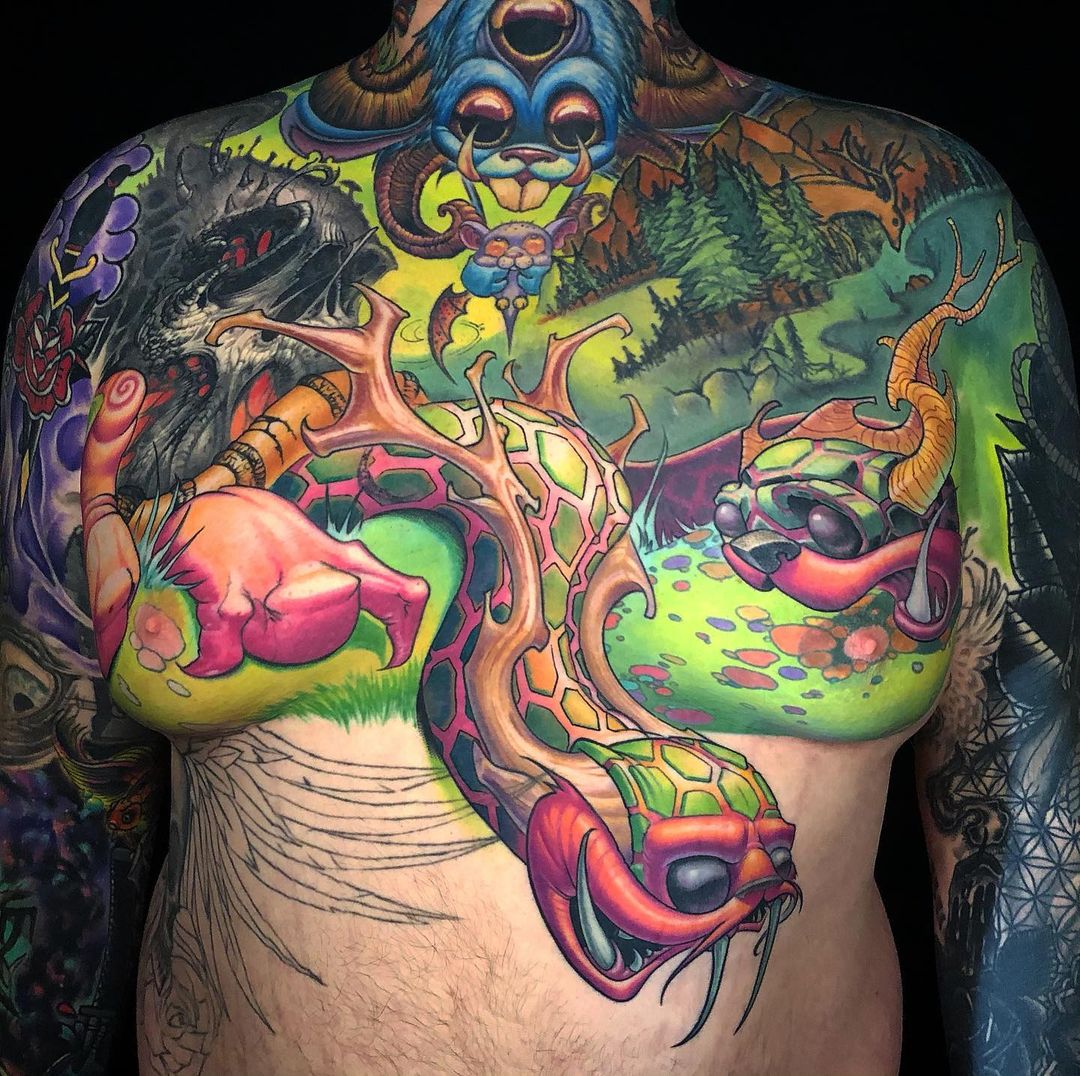 newschool tattoo by jesse smith