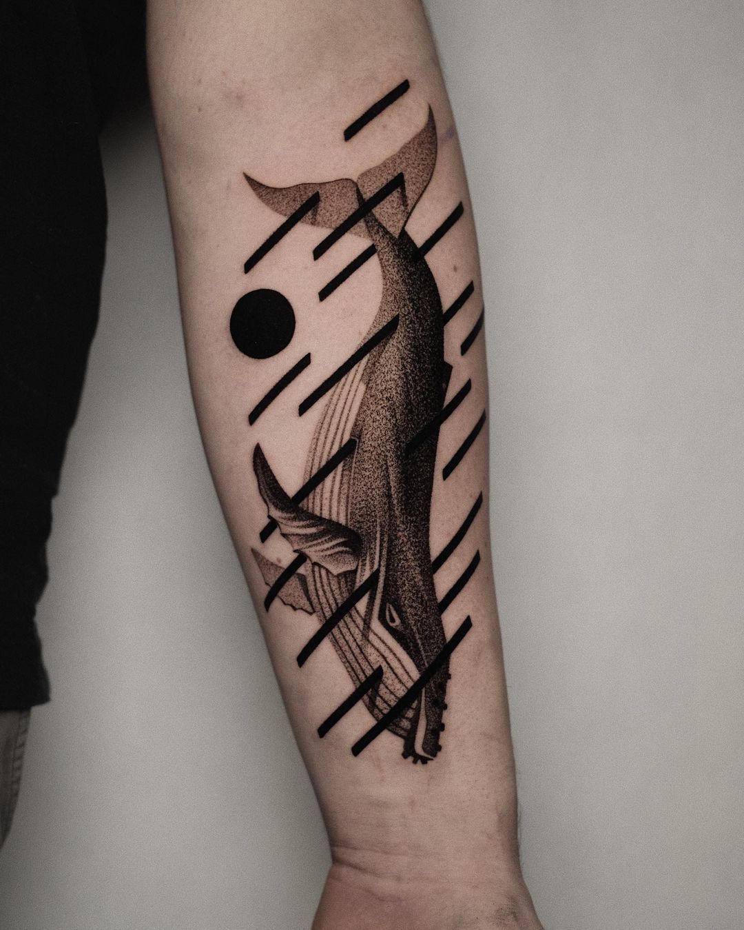 black and grey tattoo by patryk chybowski
