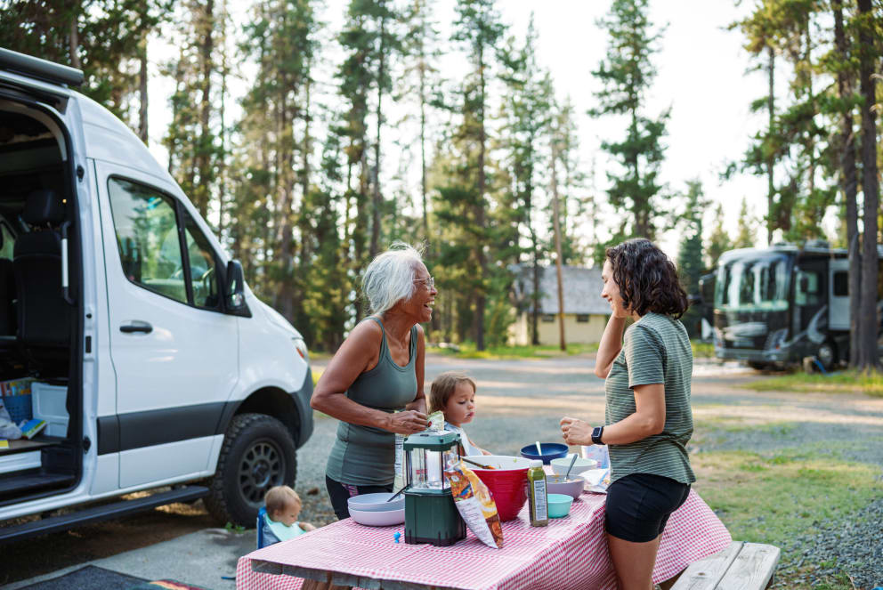 family camping in oregon