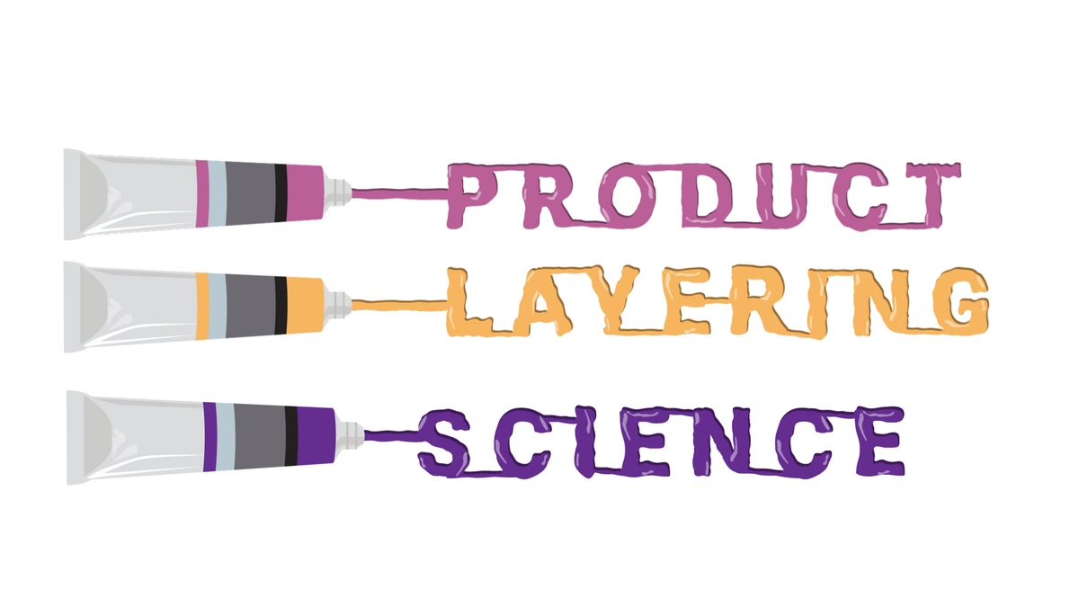 skin care products layered