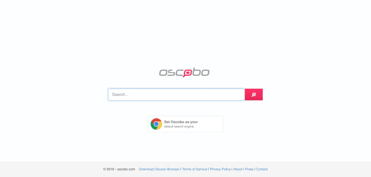 Oscobo encrypted search engine
