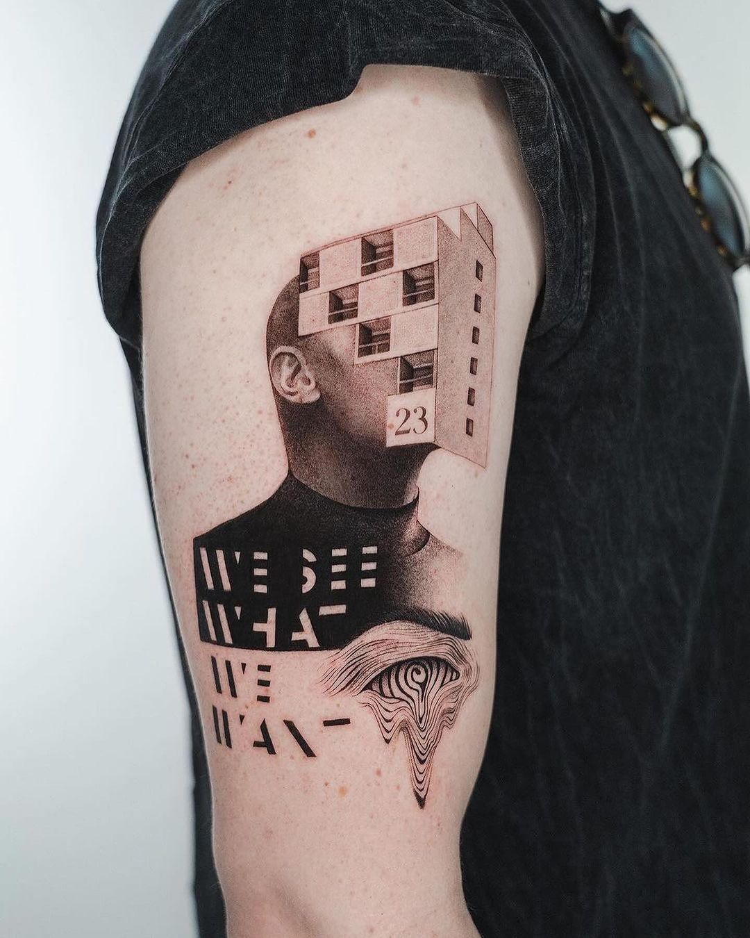 black and grey tattoo by hanna talalenka