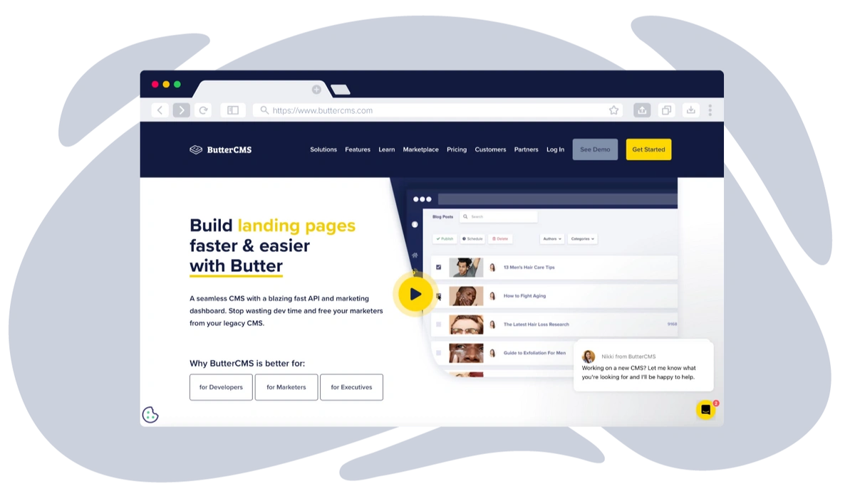 ButterCMS Homepage