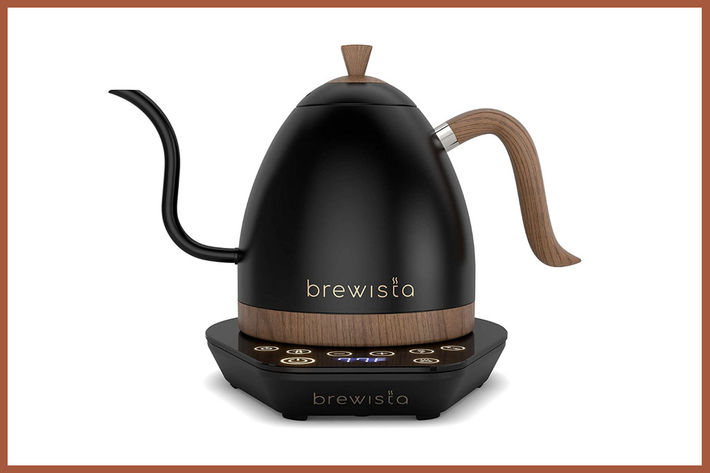 Brewista Artisan Electric Gooseneck Kettle 1 Liter White Iridescent