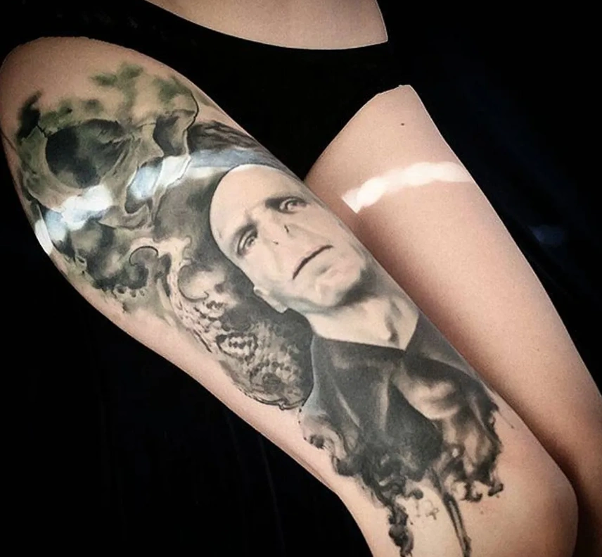 voldemort tattoo by yorick tattoo