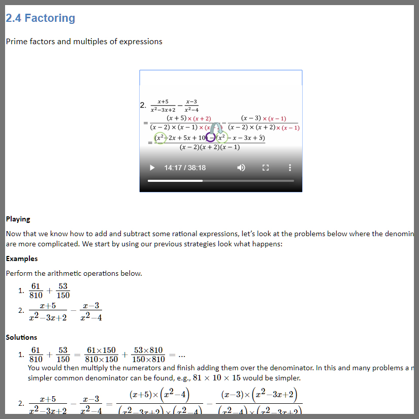 Developmental And Intermediate Algebra