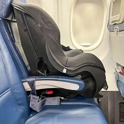 Car seat on plane for 5 year old best sale