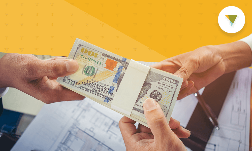 Hands holding money