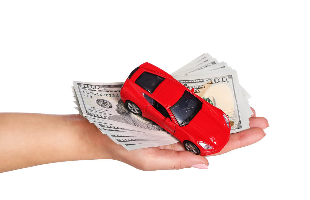 person getting a personal loan with a car as collateral