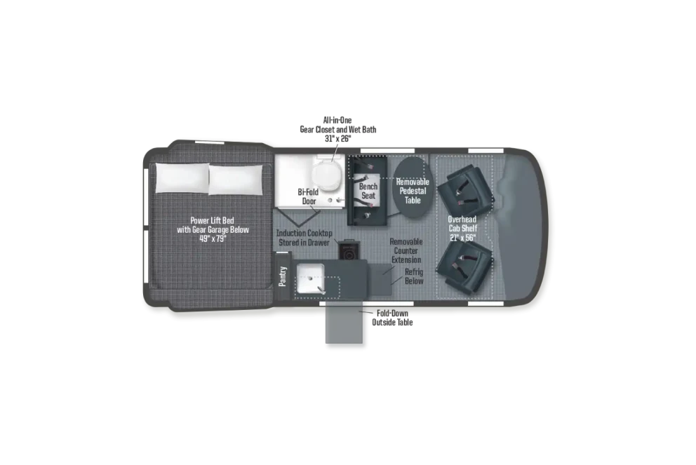 floorplan of revel rv