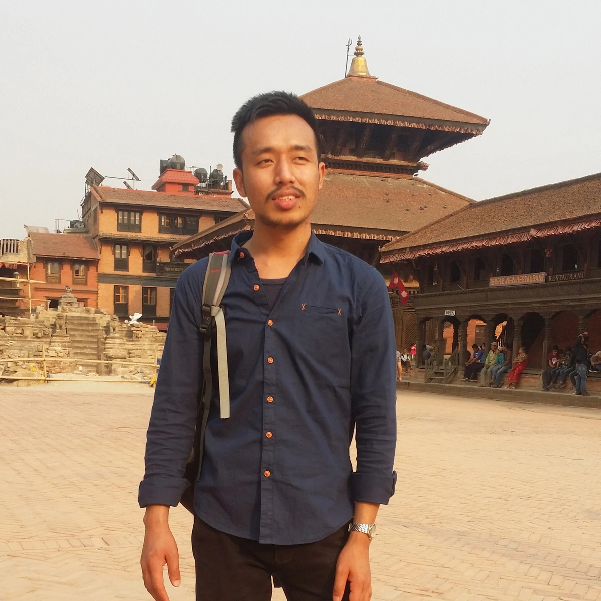 Photograph of BBC Magar, Pathways student, in Nepal