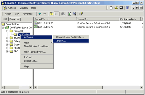 Export Import Ssl Certificates Between Windows Servers With A Pfx File