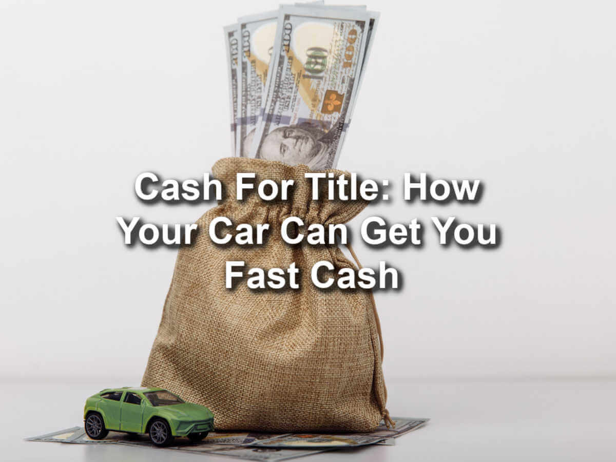 bag of cash from car title loan