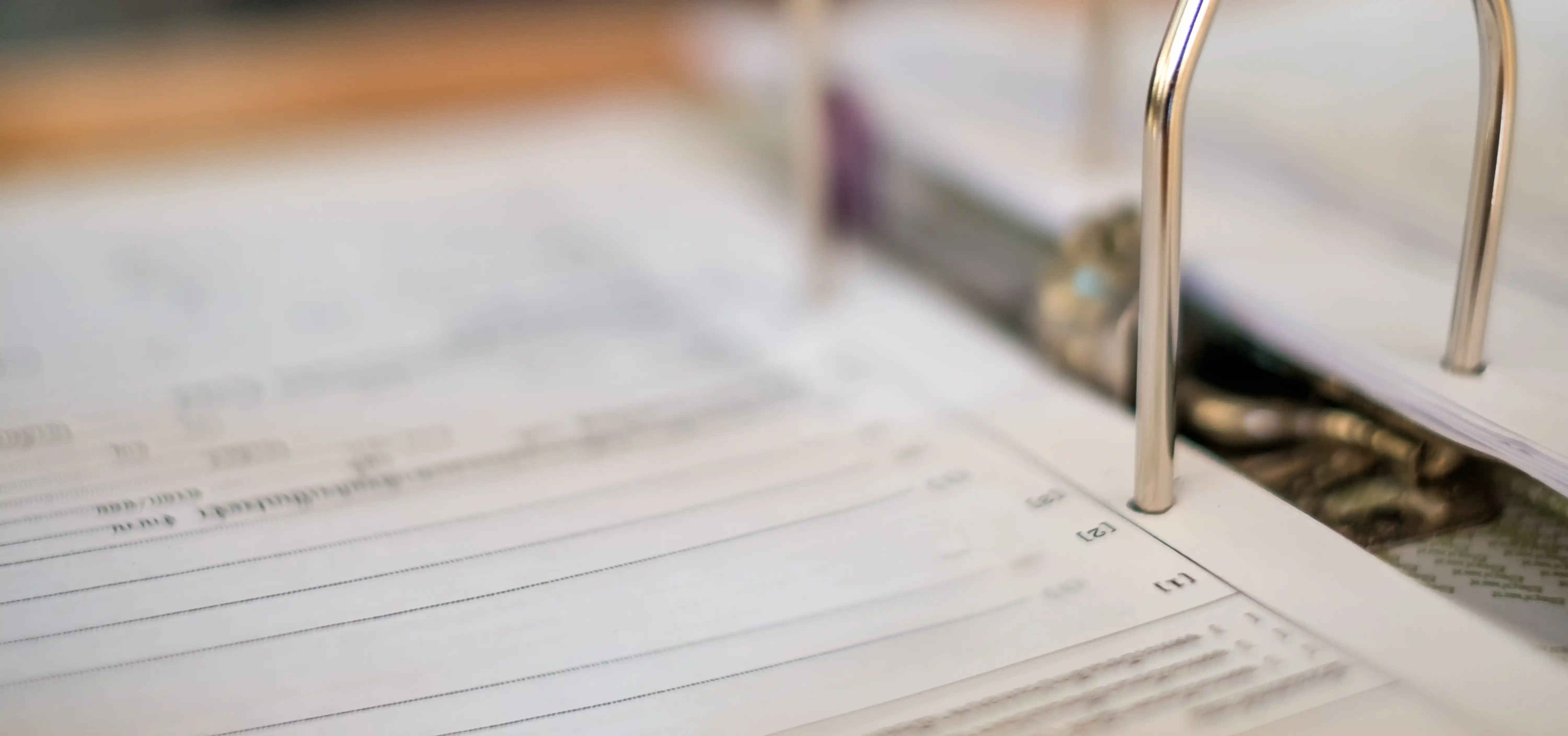 official documents collected in folder