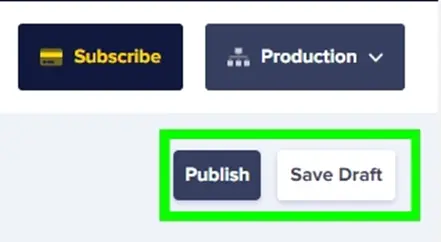 Select "Save draft" or "Publish" once you've add your content.