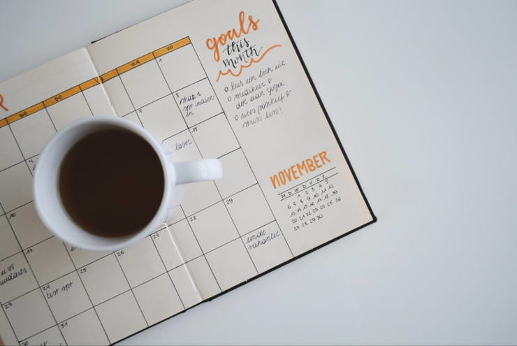 social media goals calendar