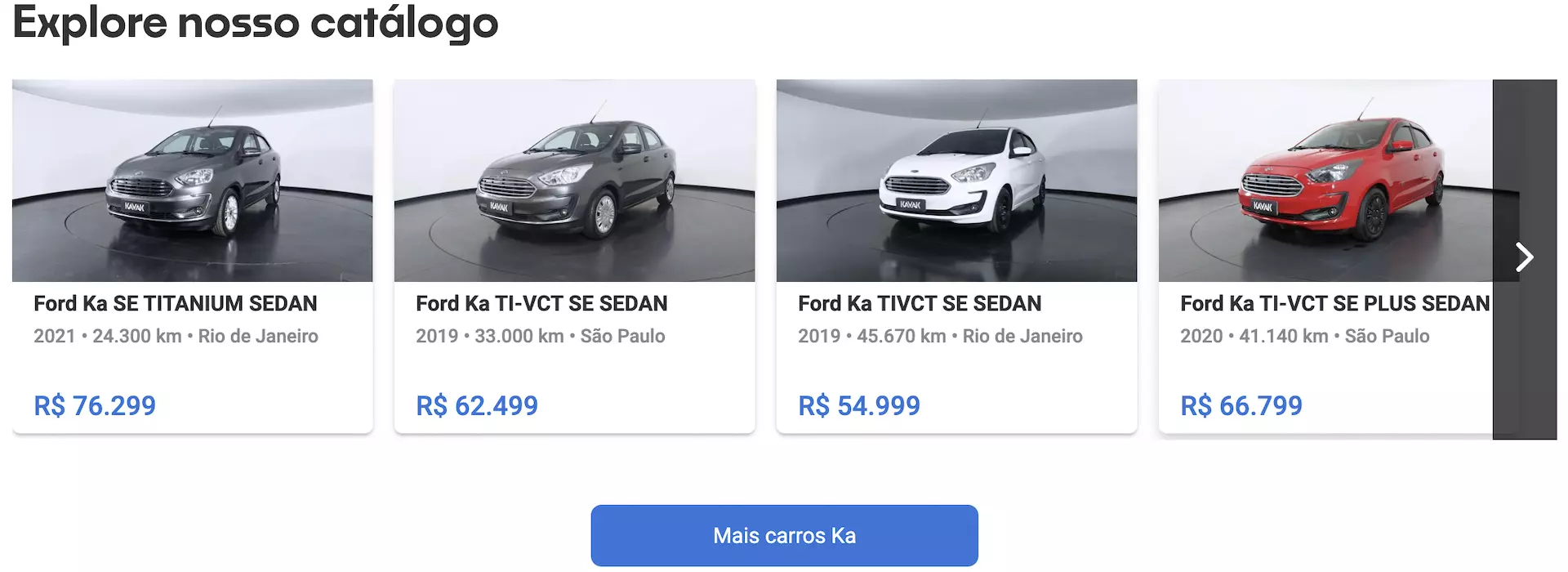 Preço do Ford Ka Sedan