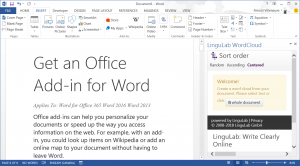 Word Office Add-Ins Store Category Productivity Lingulab Wordcount