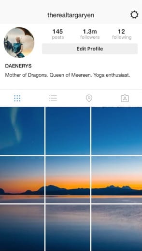 popular Instagram theme