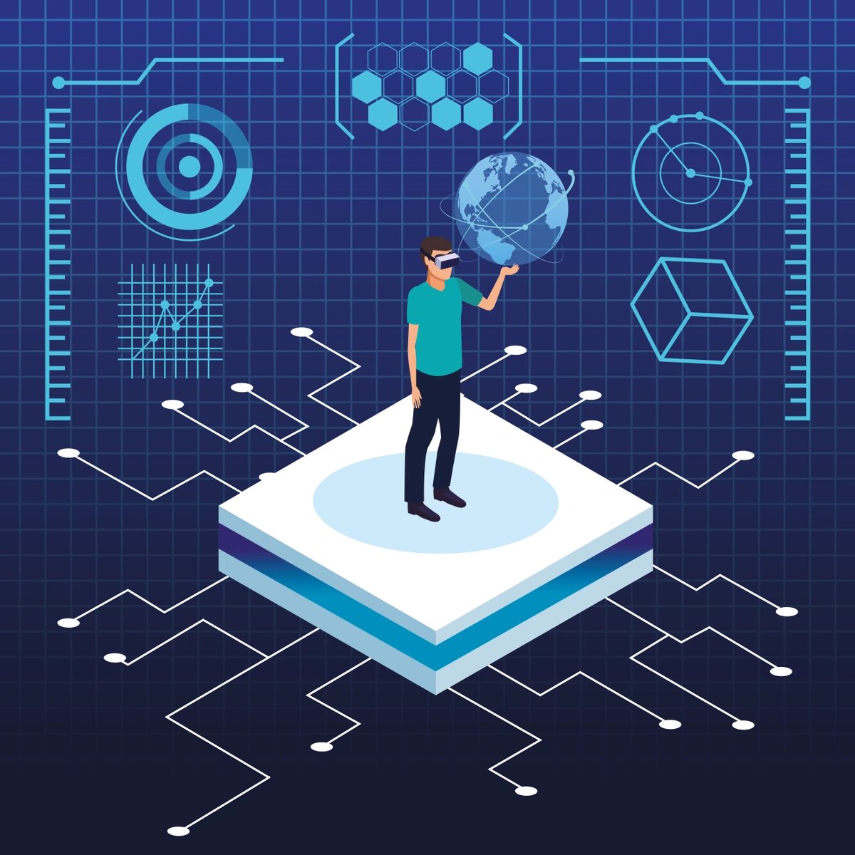 An image symbolizing the transition from traditional runbooks to runbook automation, emphasizing the central role of automation technology in streamlining operational processes.