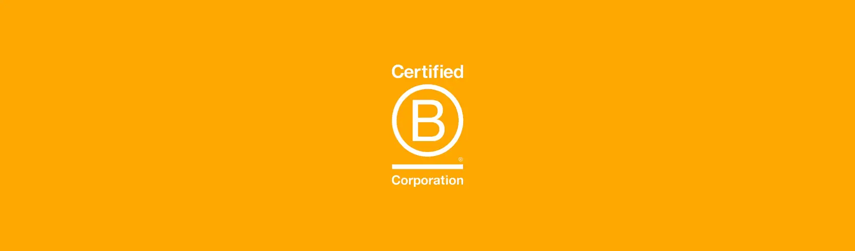 Certified B Corporation logo representing ethical business standards and B Corp partnership