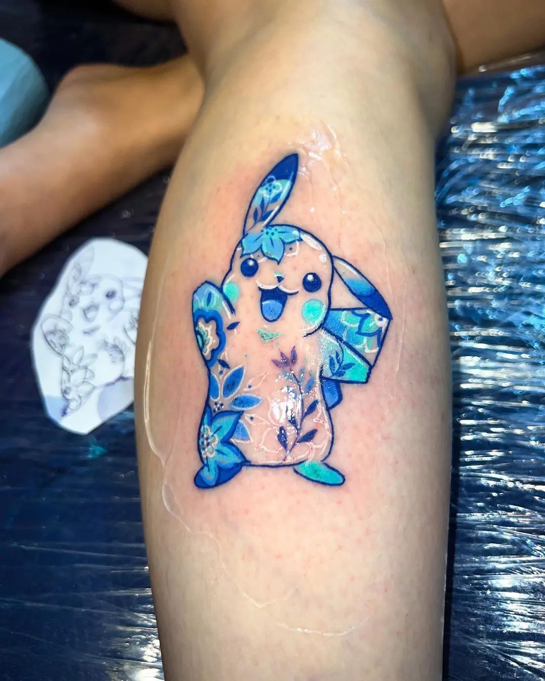 pokemon tattoo by javi wolf