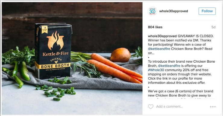 ecommerce working with influencer on Instagram