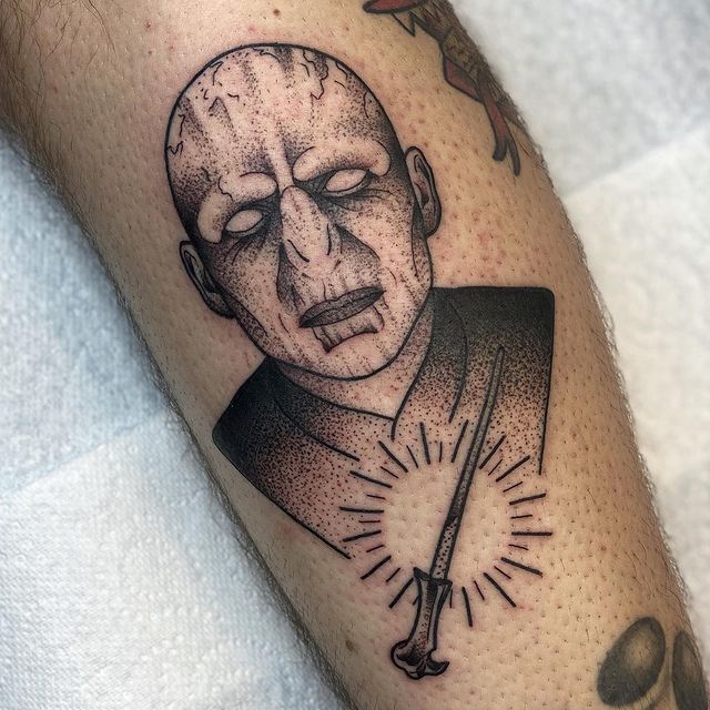 voldemort tattoo by shauna lestrange