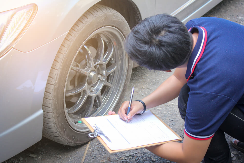 vehicle inspection for a title loan